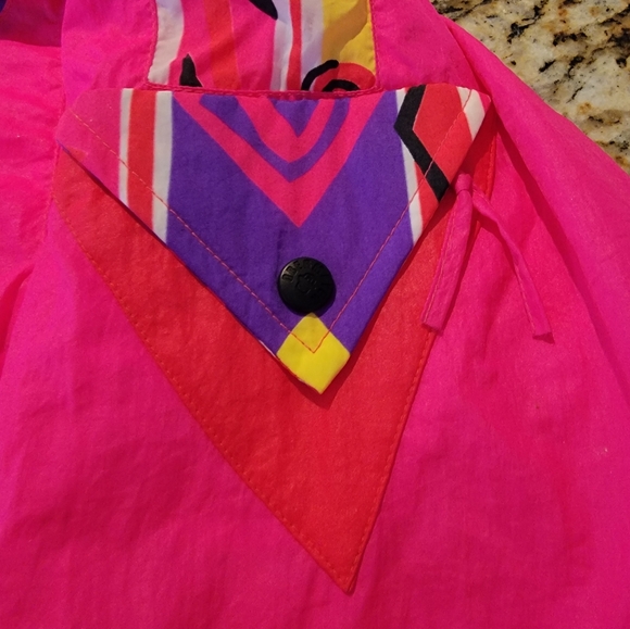 Vintage Retro Neon Obermeyer Ski Shell Jacket - Picture 8 of 10